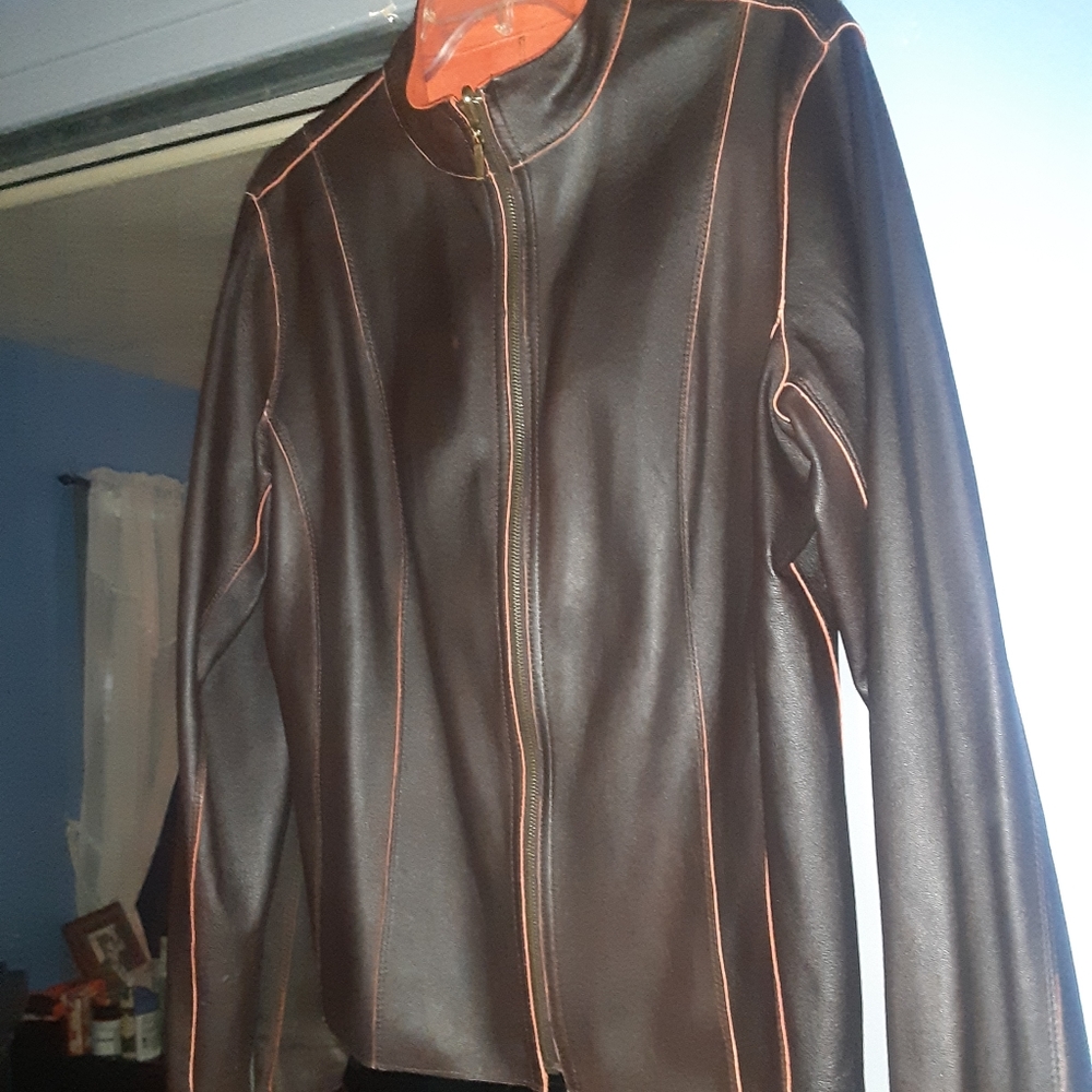 Reversible Vegan Leather & Suede jacket